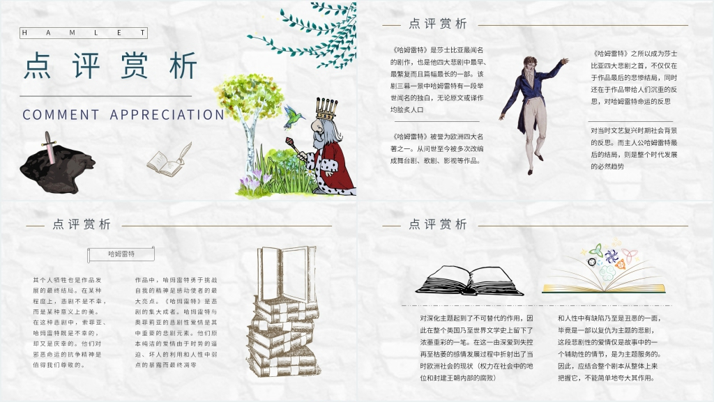 哈姆雷特课文赏析PPT课件 哈姆雷特课文赏析PPT课件