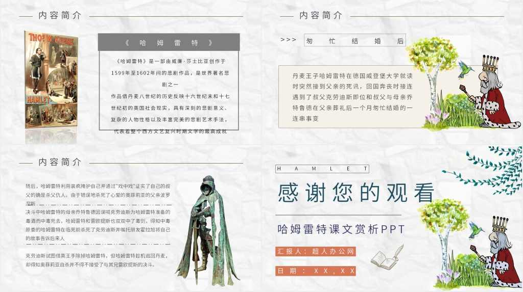 哈姆雷特课文赏析PPT课件 哈姆雷特课文赏析PPT课件