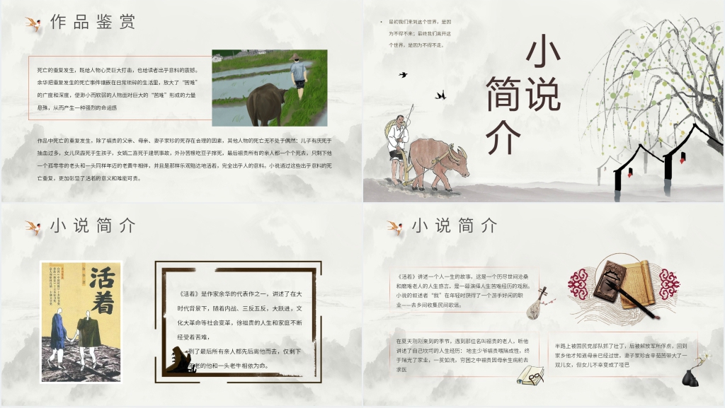 余华活着PPT素材 余华活着PPT素材