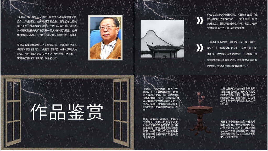 《雷雨》话剧分析PPT课件
