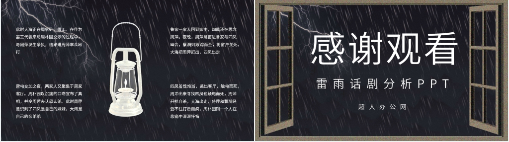 《雷雨》话剧分析PPT课件