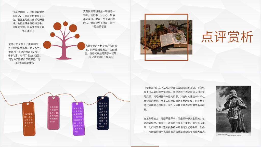 《哈姆莱特》阅读PPT模板 《哈姆莱特》阅读PPT模板