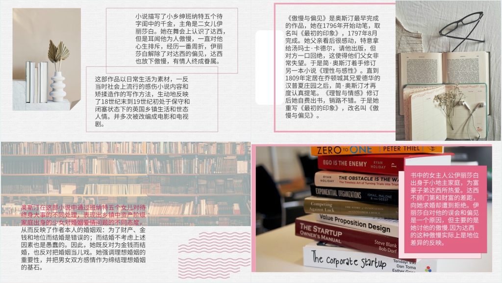 傲慢与偏见书评PPT模板 傲慢与偏见书评PPT模板