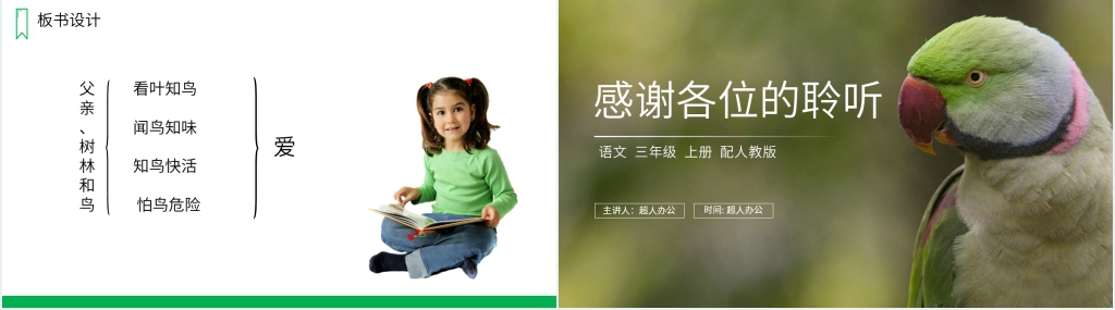 人教版三年级语文上册《父亲、树林和鸟》教学PPT课件 人教版三年级语文上册《父亲、树林和鸟》教学PPT课件