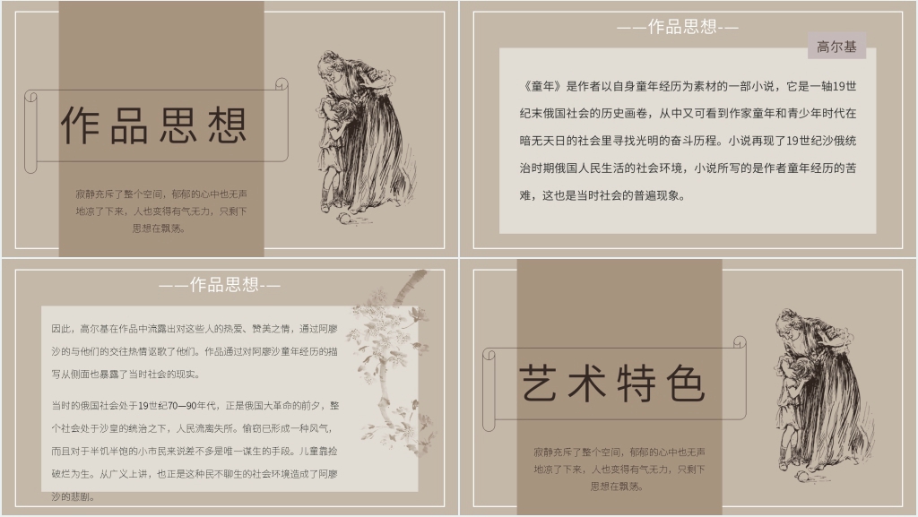 《童年》高尔基作品介绍PPT课件 《童年》高尔基作品介绍PPT课件