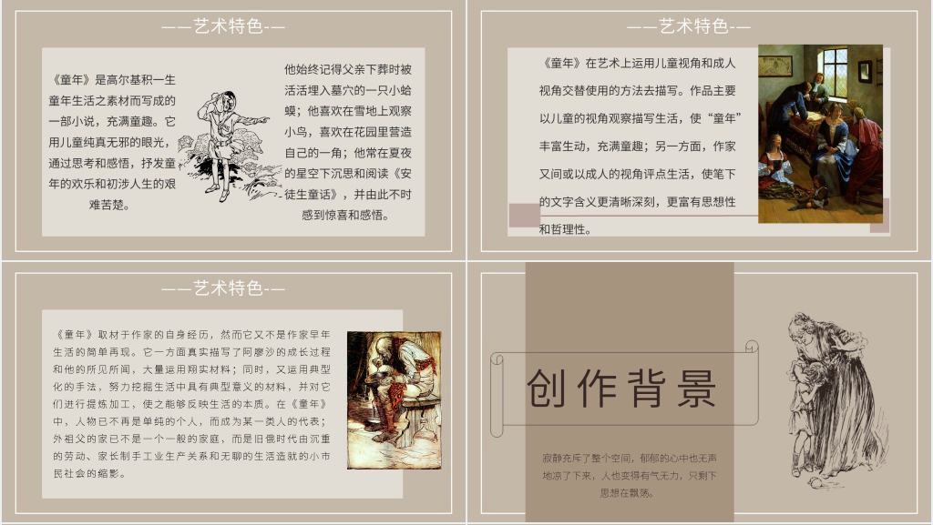 《童年》高尔基作品介绍PPT课件 《童年》高尔基作品介绍PPT课件