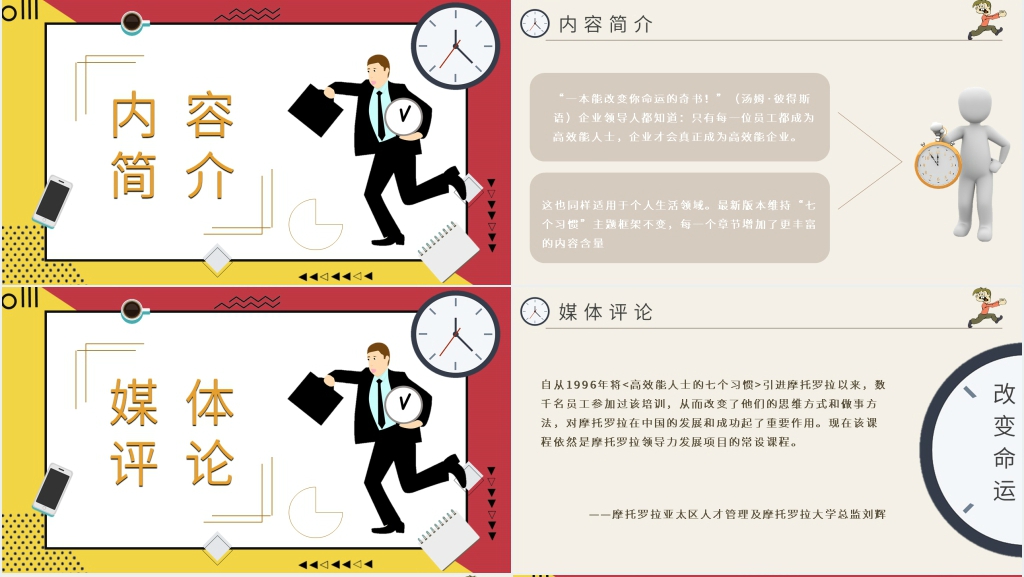 演讲稿高效能人士的七个习惯PPT模板