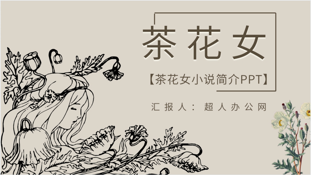 茶花女小说简介PPT模板截图