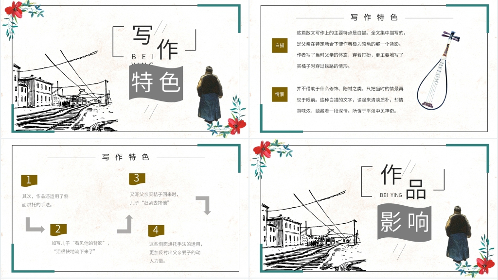 《背影》优秀PPT模板 《背影》优秀PPT模板