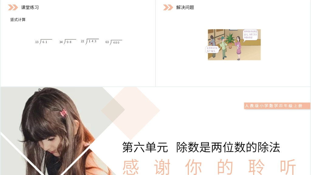 人教版小学四年级数学上册《四舍五入法试商》PPT课件 人教版小学四年级数学上册《四舍五入法试商》PPT课件