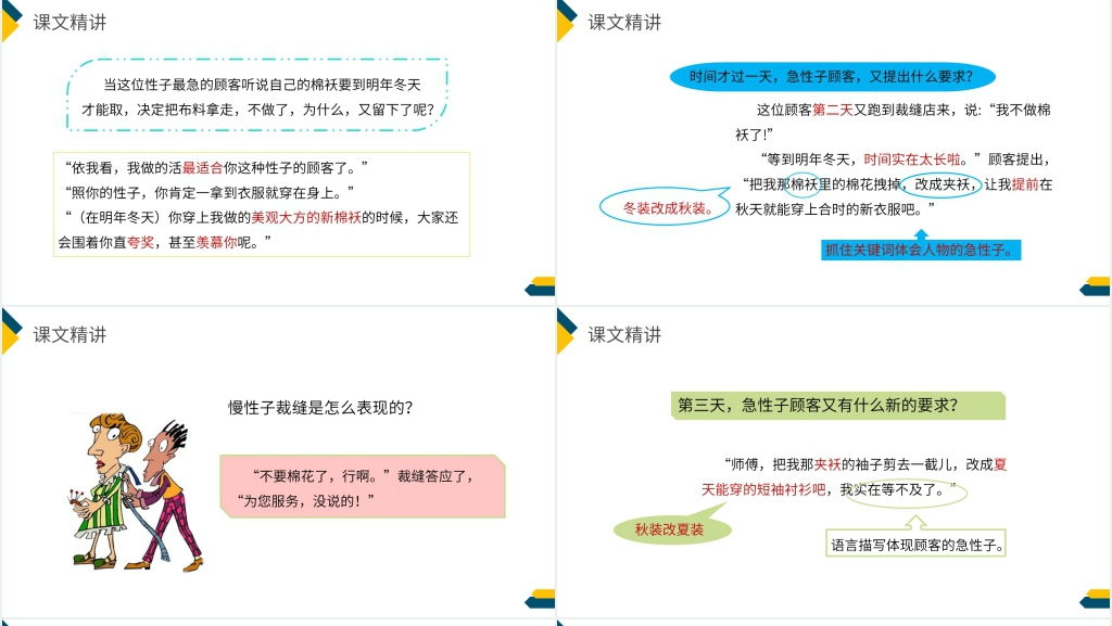 小学三年级语文下册《慢性子裁缝和急性子顾客》PPT课件 小学三年级语文下册《慢性子裁缝和急性子顾客》PPT课件