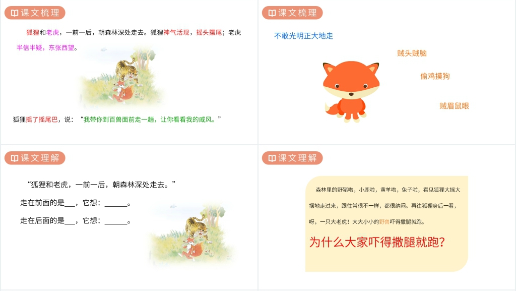 人教版二年级语文上册《狐假虎威》课文PPT课件 人教版二年级语文上册《狐假虎威》课文PPT课件