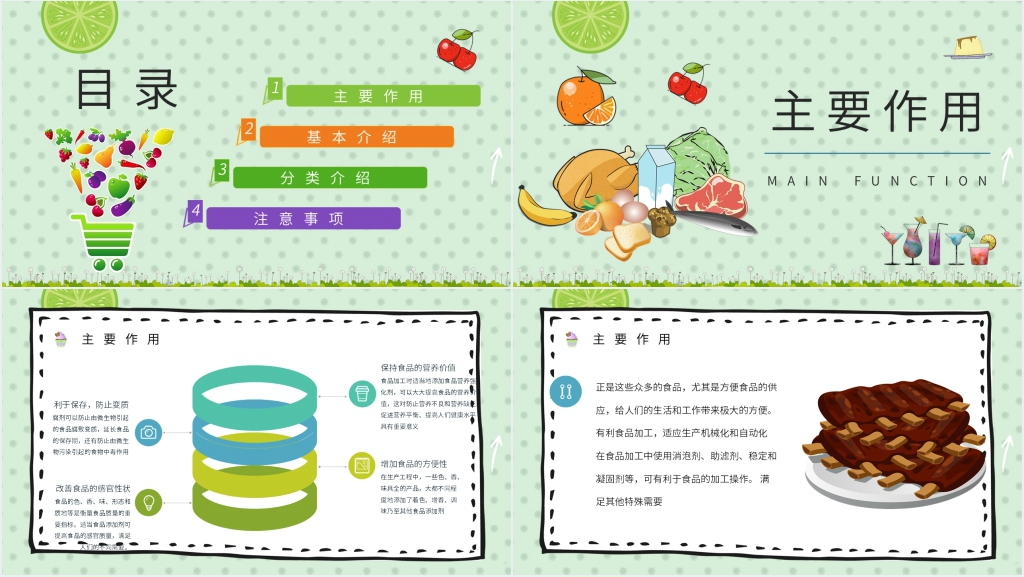 食品添加剂专业知识学习PPT模板 食品添加剂专业知识学习PPT模板