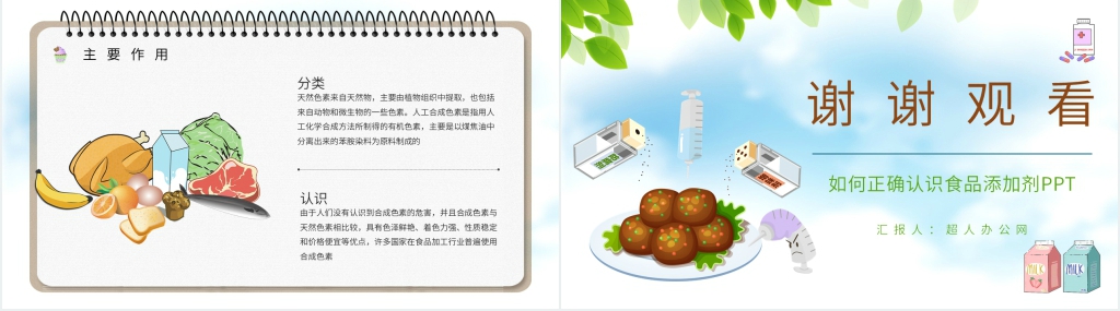 食品添加剂的作用PPT模板 食品添加剂的作用PPT模板