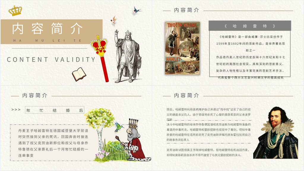 哈姆雷特全文PPT模板