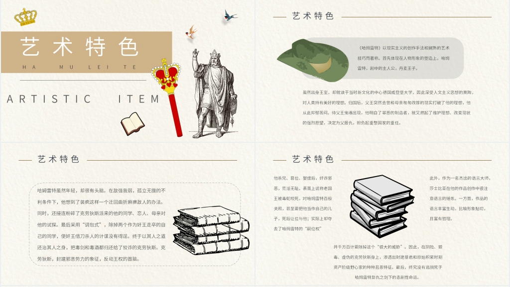 哈姆雷特全文PPT模板