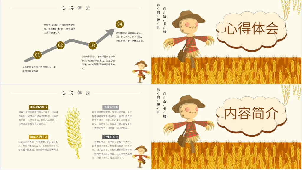稻草人叶圣陶阅读指导PPT模板 稻草人叶圣陶阅读指导PPT模板
