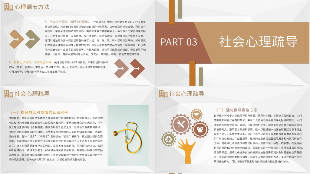 简洁疫情防控心理疏导主题PPT课件 简洁疫情防控心理疏导主题PPT课件