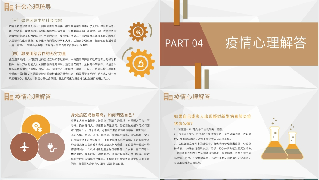 简洁疫情防控心理疏导主题PPT课件 简洁疫情防控心理疏导主题PPT课件