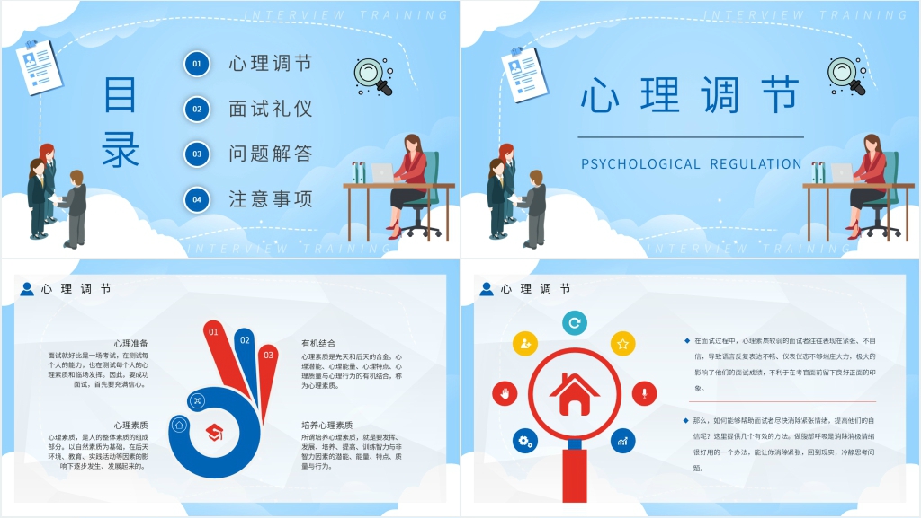 大学生毕业礼仪面试培训PPT模板 大学生毕业礼仪面试培训PPT模板