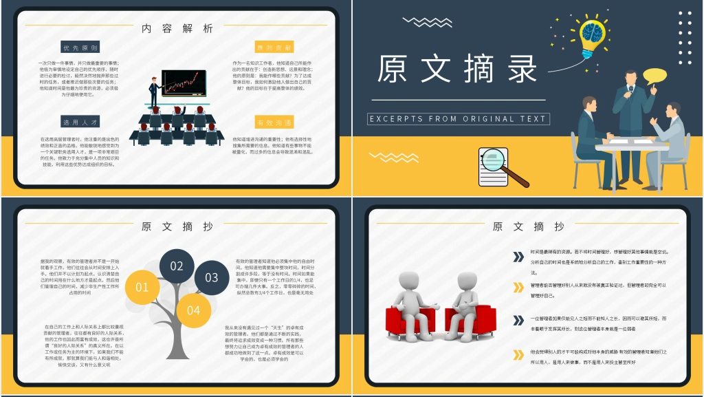 卓有成效的管理者图书介绍PPT模板 卓有成效的管理者图书介绍PPT模板