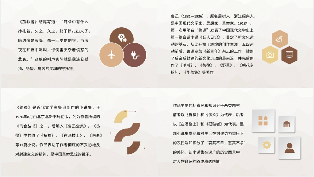 彷徨必读名著PPT模板 彷徨必读名著PPT模板