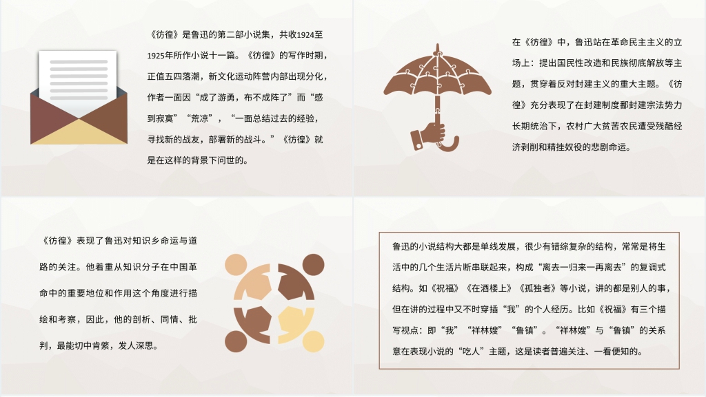 彷徨必读名著PPT模板 彷徨必读名著PPT模板