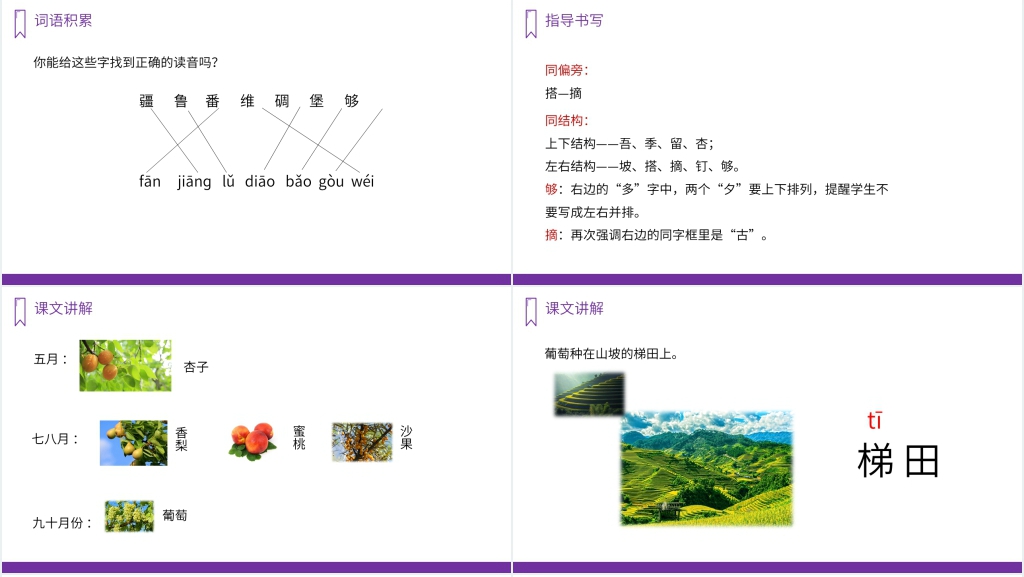 人教版二年级上册语文《葡萄沟》PPT课件 人教版二年级上册语文《葡萄沟》PPT课件