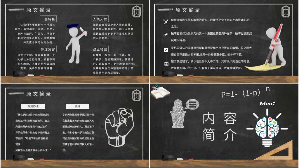 墨菲定律读书笔记PPT模板 墨菲定律读书笔记PPT模板