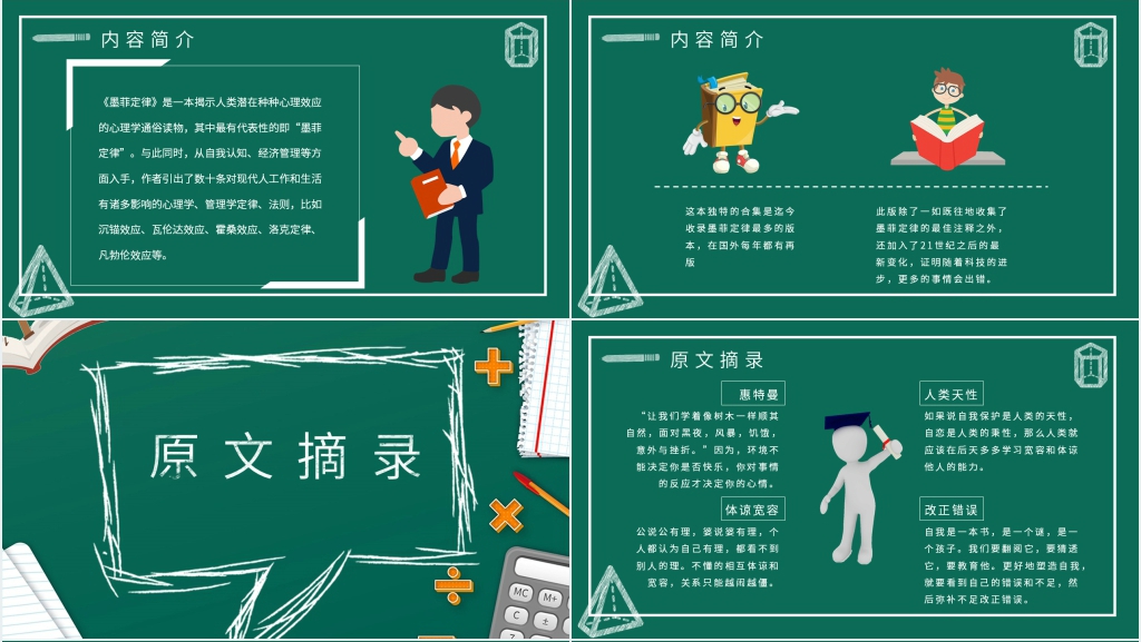 墨菲定律介绍PPT模板 墨菲定律介绍PPT模板