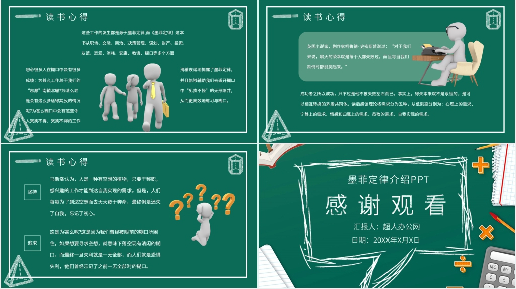 墨菲定律介绍PPT模板 墨菲定律介绍PPT模板