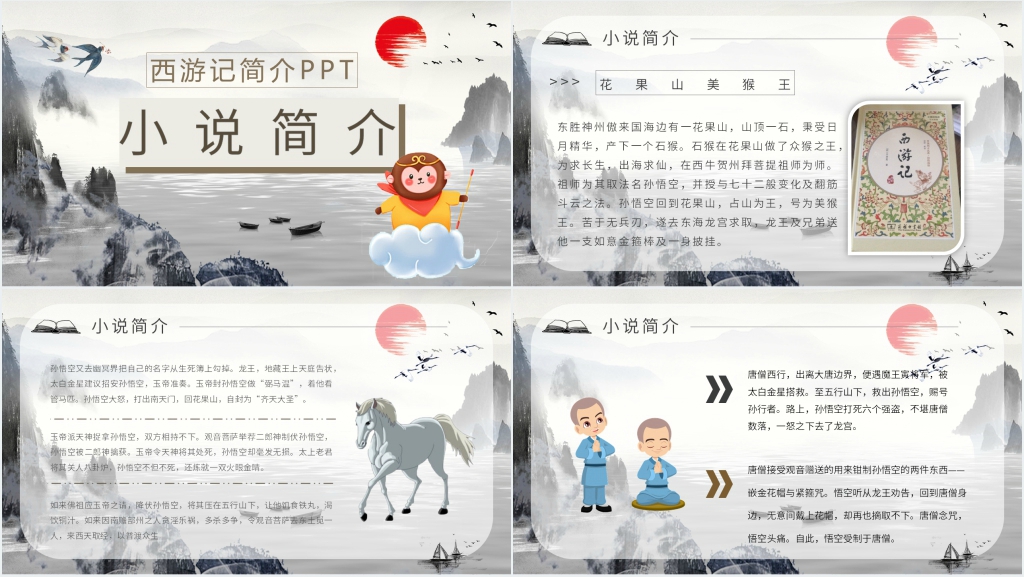 西游记简介PPT模板