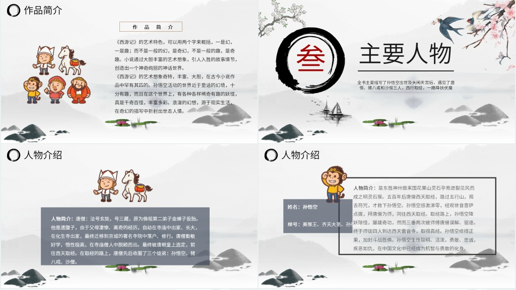 西游记教学PPT模板