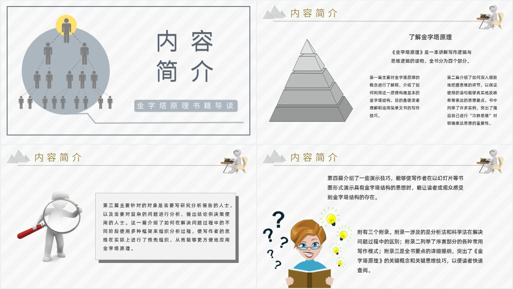 金字塔原理讲解PPT模板 金字塔原理讲解PPT模板