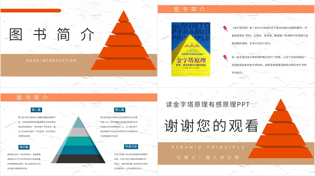 读金字塔原理有感原理PPT模板 读金字塔原理有感原理PPT模板