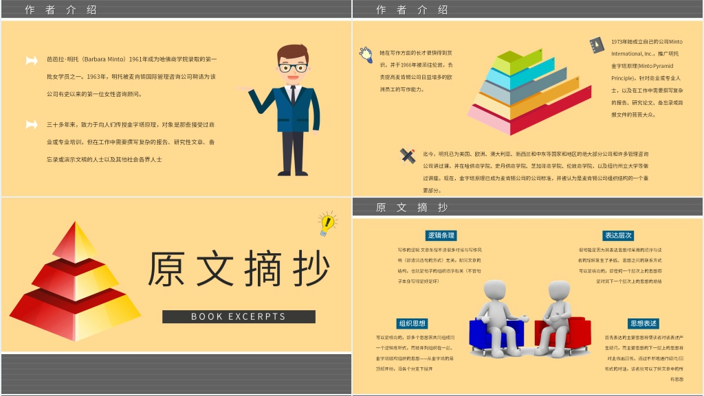 金字塔原理解析PPT模板 金字塔原理解析PPT模板