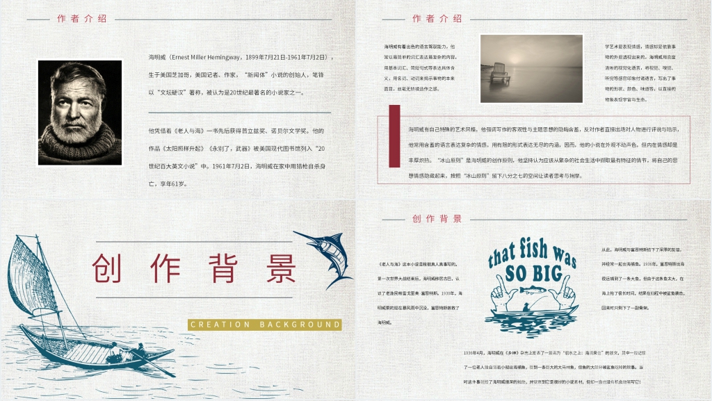 高一老人与海PPT课件