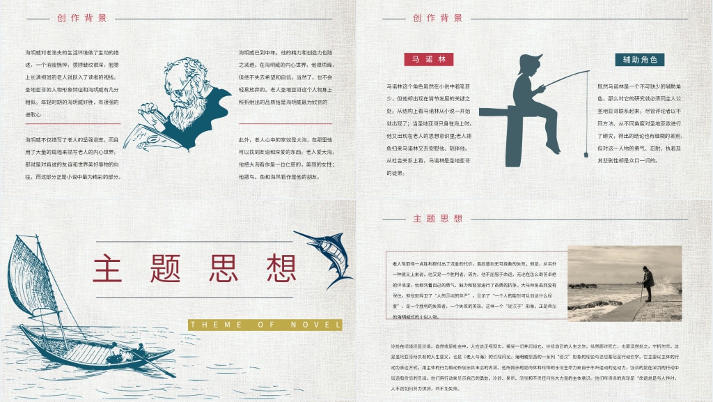 高一老人与海PPT课件