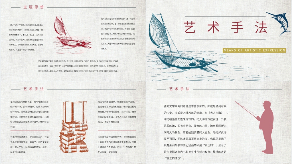 高一老人与海PPT课件