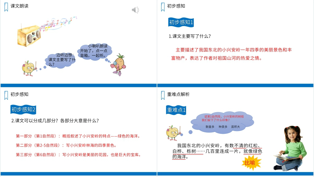 《美丽的小兴安岭》教学设计PPT课件 《美丽的小兴安岭》教学设计PPT课件