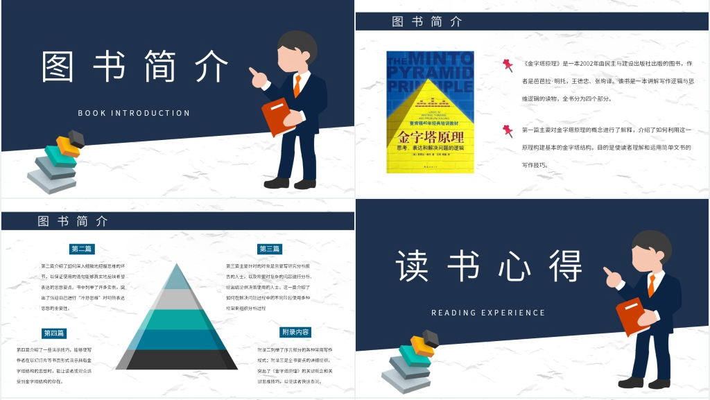 学习金字塔原理PPT模板 学习金字塔原理PPT模板