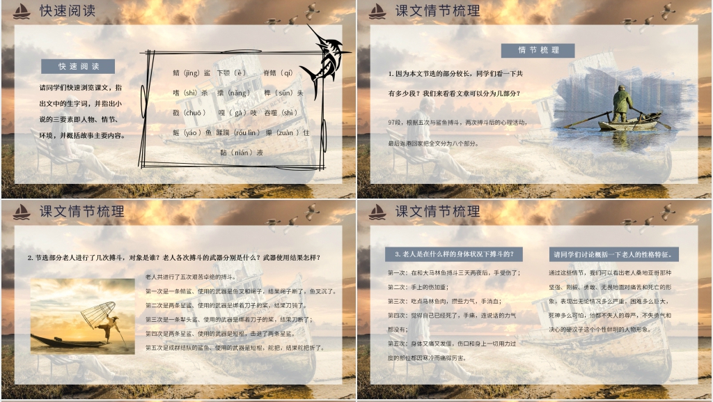 老人与海优秀PPT课件 老人与海优秀PPT课件