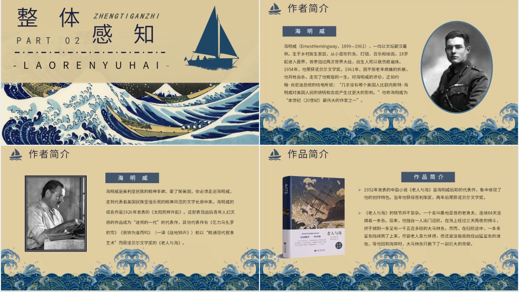 高中节选老人与海课文PPT课件 高中节选老人与海课文PPT课件