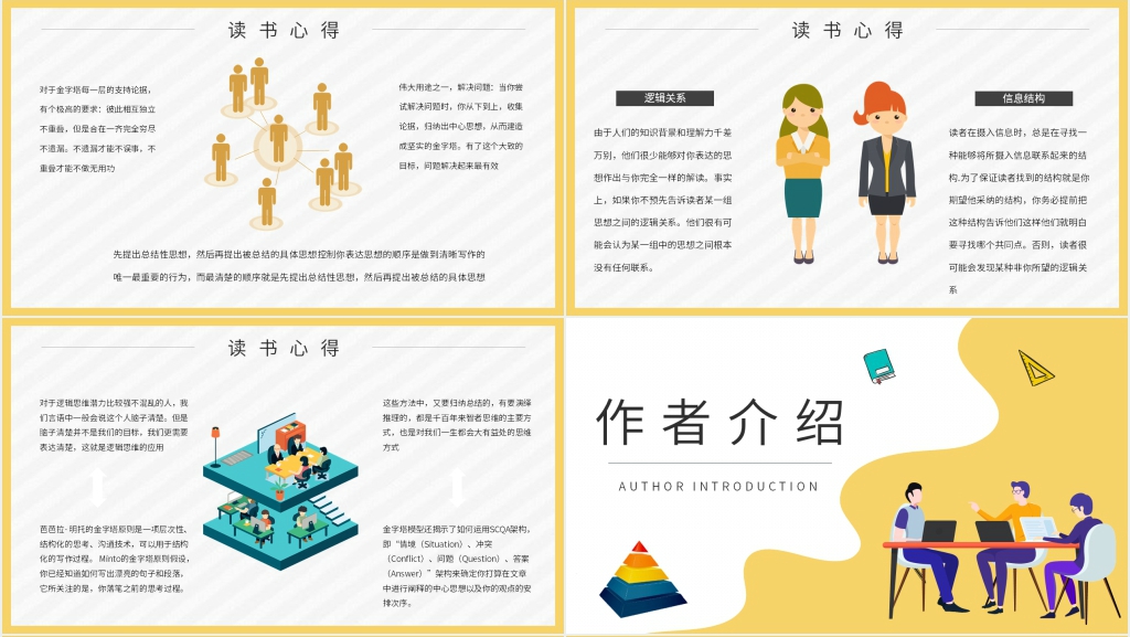 金字塔原理读书分享PPT模板 金字塔原理读书分享PPT模板
