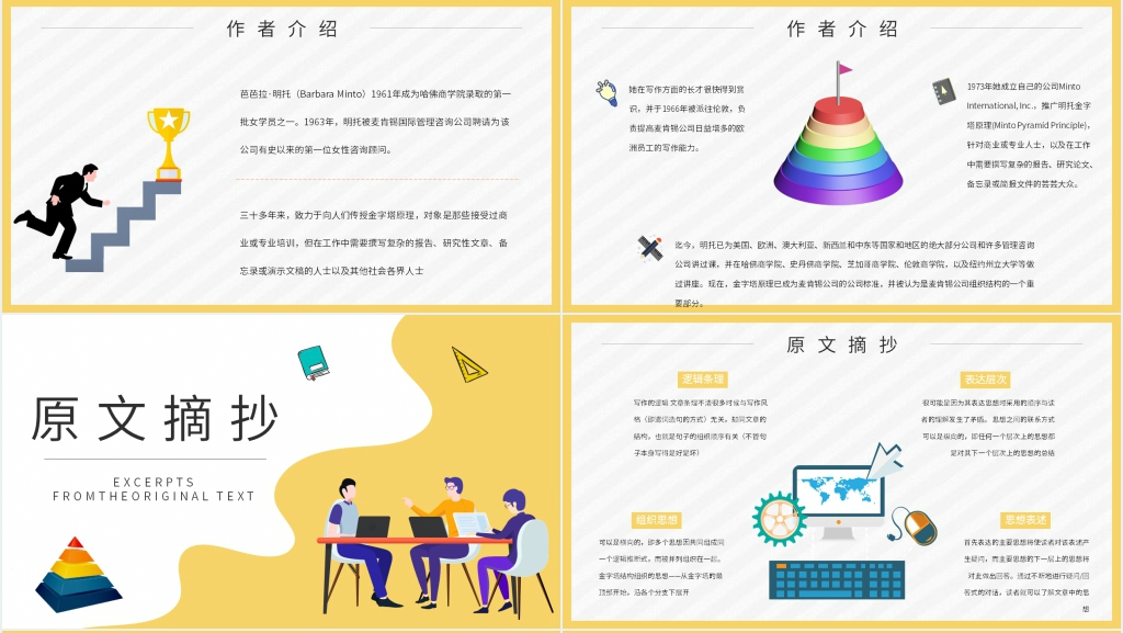 金字塔原理读书分享PPT模板 金字塔原理读书分享PPT模板