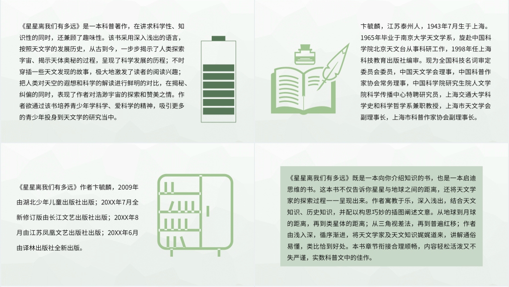 星星离我们有多远读书会PPT模板 星星离我们有多远读书会PPT模板