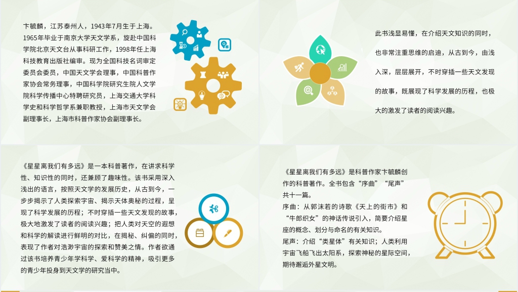 星星离我们有多远推荐PPT模板 星星离我们有多远推荐PPT模板