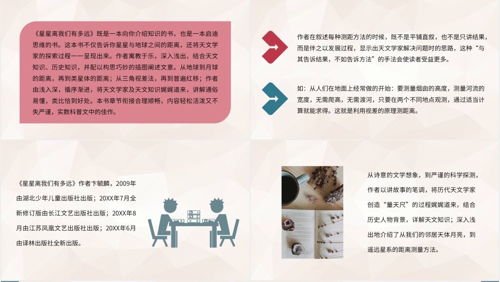 星星离我们有多远科普著作PPT模板 星星离我们有多远科普著作PPT模板