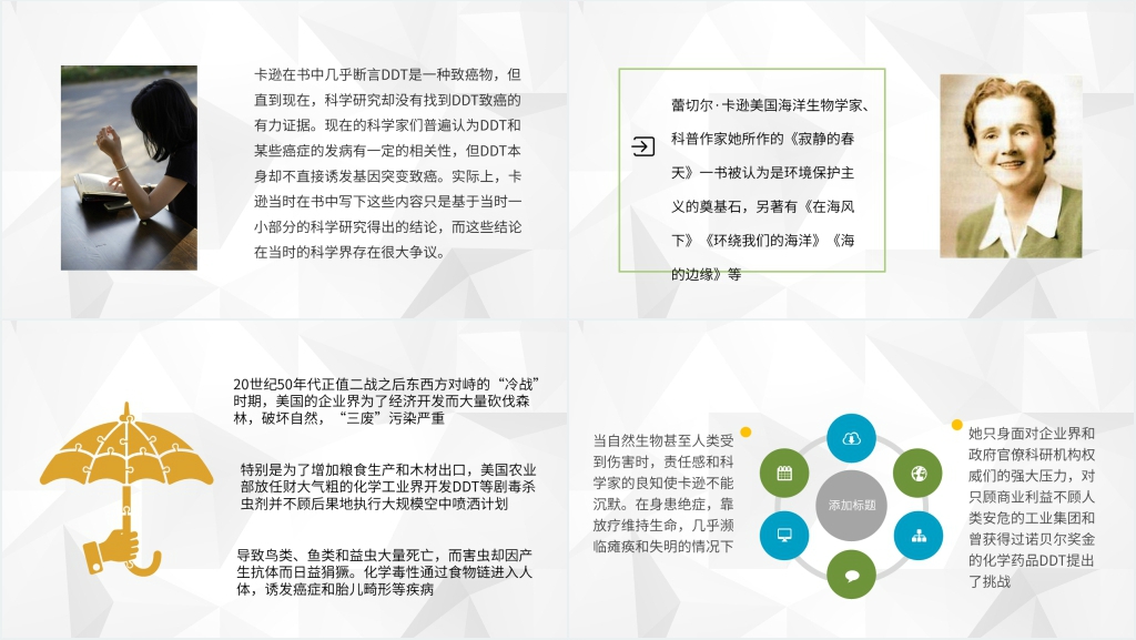 寂静的春天赏析PPT模板 寂静的春天赏析PPT模板
