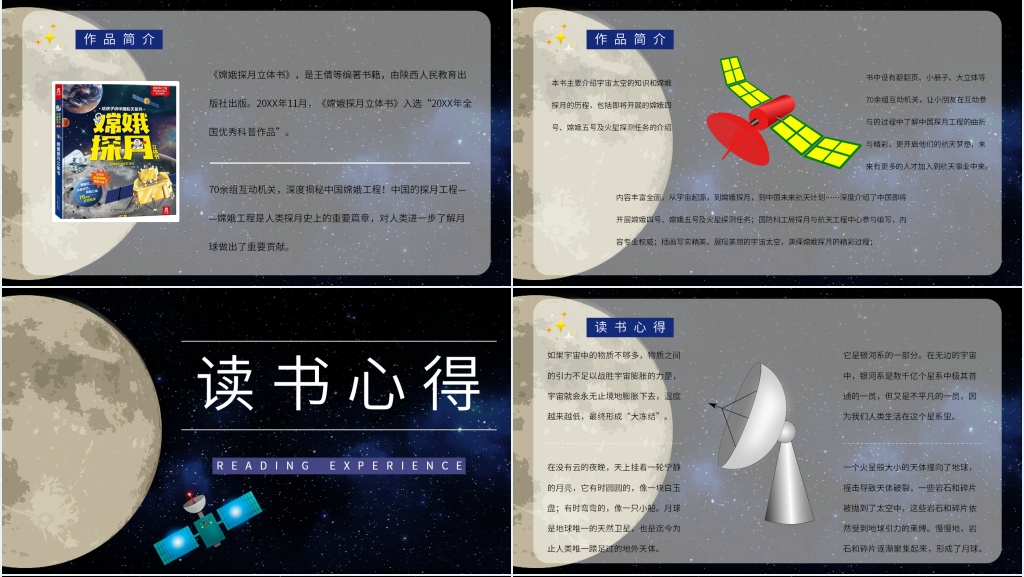 嫦娥探月读书心得PPT模板 嫦娥探月读书心得PPT模板